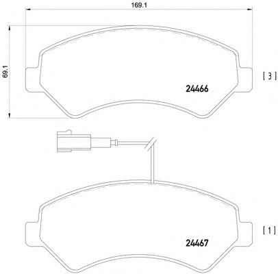 Тормозные колодки TEXTAR 2446602