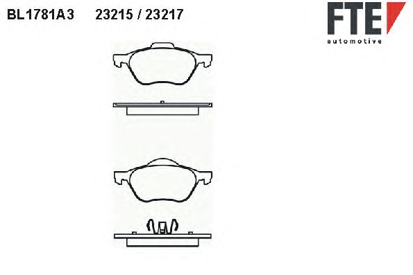 Тормозные колодки FTE BL1781A3