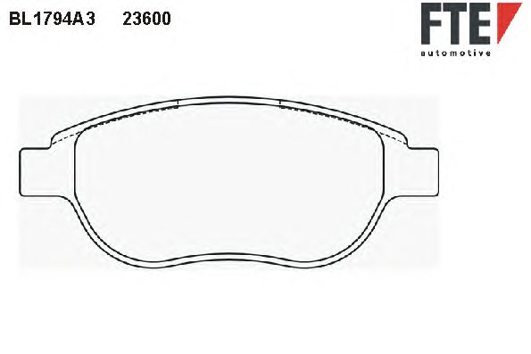 Тормозные колодки FTE BL1794A3