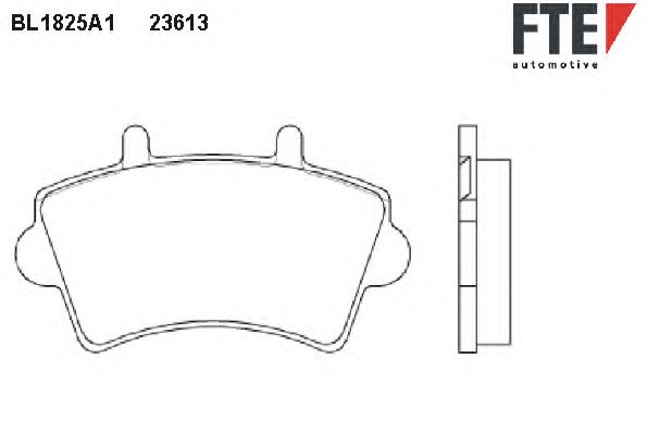 Тормозные колодки FTE BL1825A1