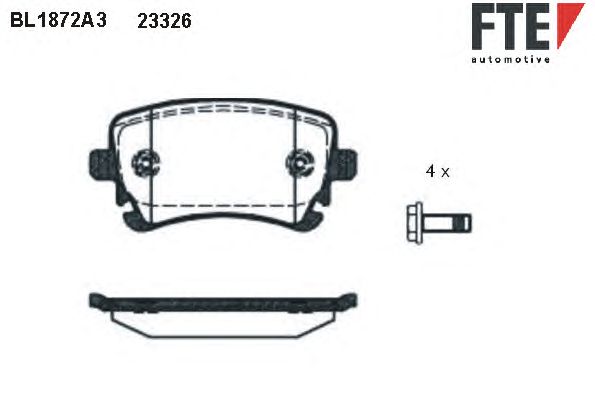 Тормозные колодки FTE BL1872A3