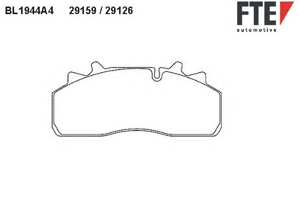 Гальмівні колодки FTE BL1944A4