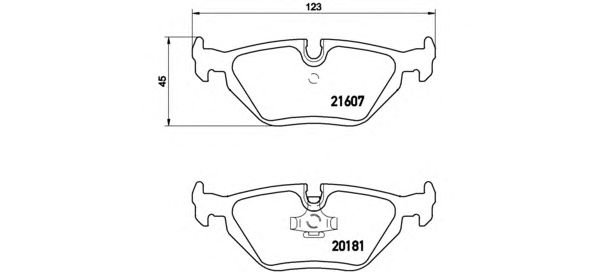 Тормозные колодки BREMBO P 06 013