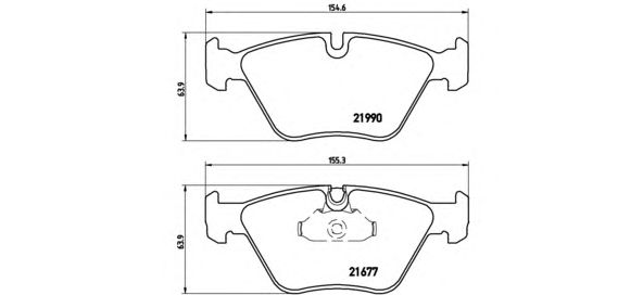 Тормозные колодки BREMBO P 06 065