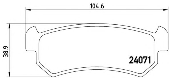 Тормозные колодки BREMBO P 10 001