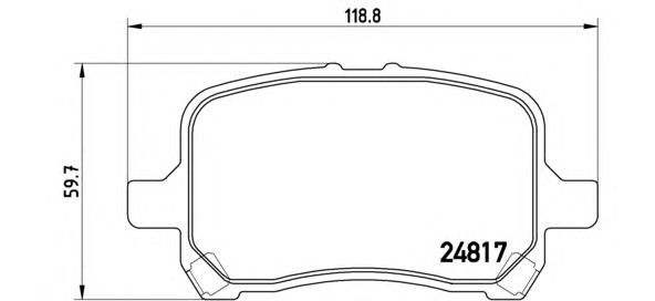 Гальмівні колодки BREMBO P 10 014