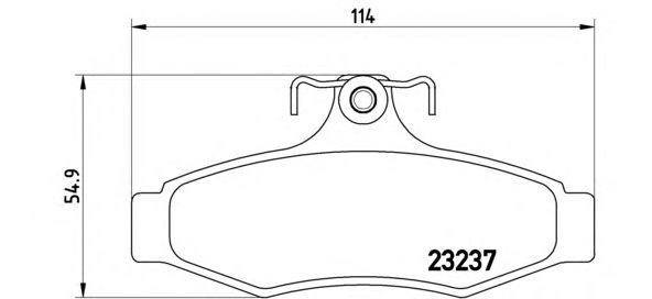 Тормозные колодки BREMBO P 15 005