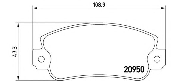 Тормозные колодки BREMBO P 23 021
