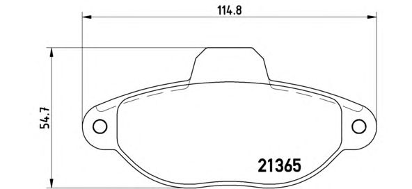 Тормозные колодки BREMBO P 23 054