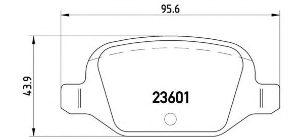 Тормозные колодки BREMBO P 23 064