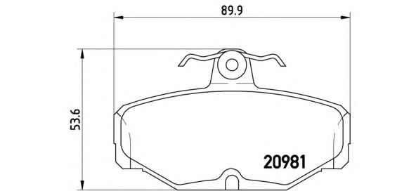 Тормозные колодки BREMBO P 24 018