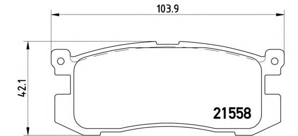 Тормозные колодки BREMBO P 24 025