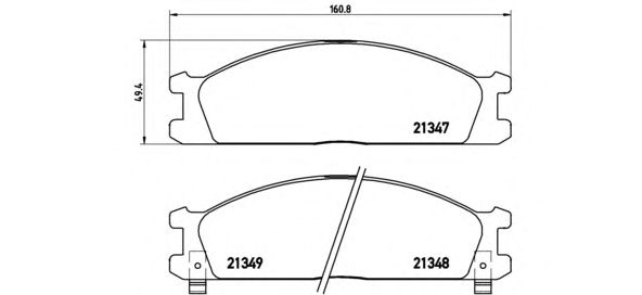 Тормозные колодки BREMBO P 24 026