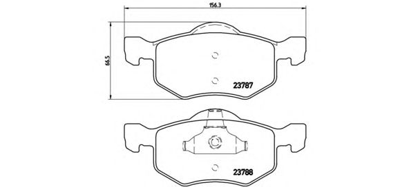 Тормозные колодки BREMBO P 24 056