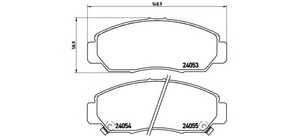 Тормозные колодки BREMBO P 28 047