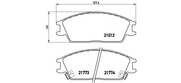 Тормозные колодки BREMBO P 30 024