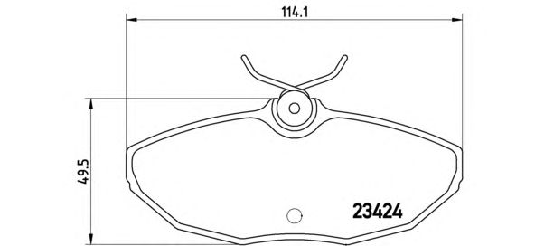 Гальмівні колодки BREMBO P 36 013