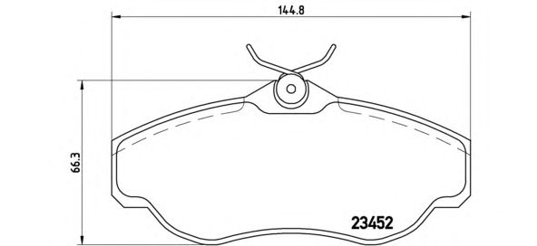 Тормозные колодки BREMBO P 44 008