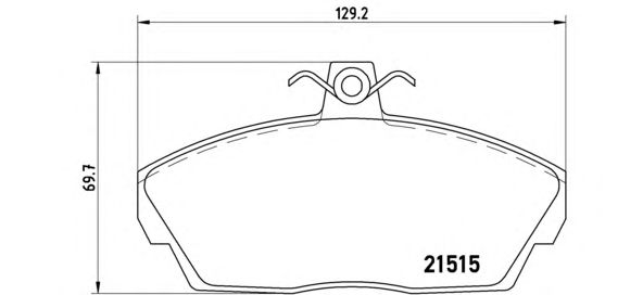 Тормозные колодки BREMBO P 44 010