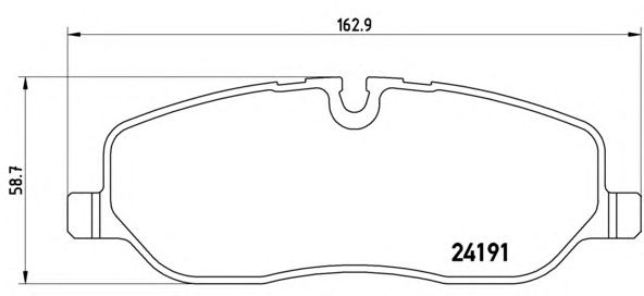 Тормозные колодки BREMBO P 44 014