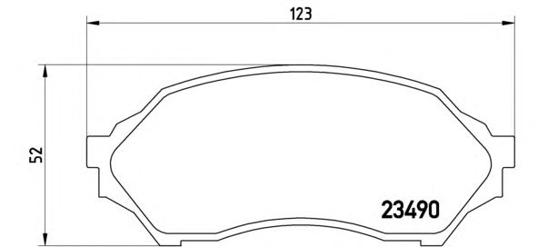 Тормозные колодки BREMBO P 49 027