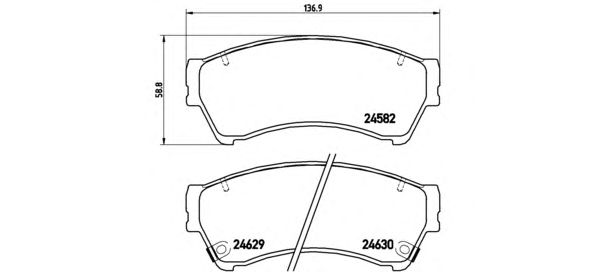 Тормозные колодки BREMBO P 49 039