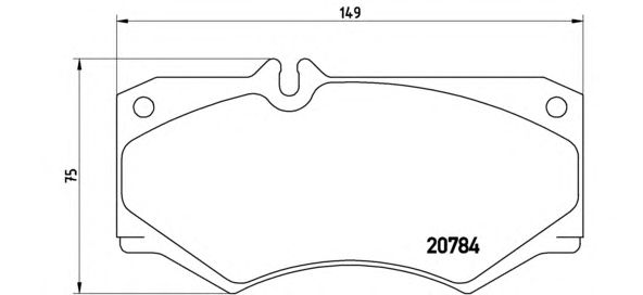 Тормозные колодки BREMBO P 50 003
