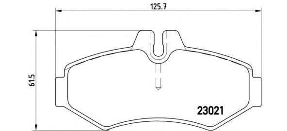 Тормозные колодки BREMBO P 50 020