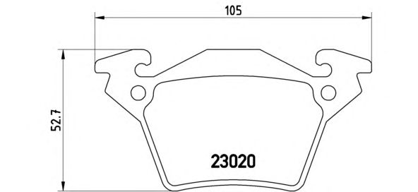 Тормозные колодки BREMBO P 50 032
