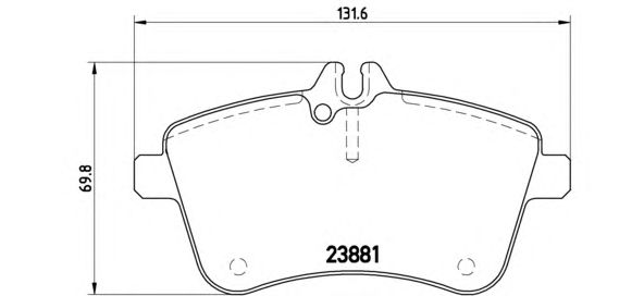 Тормозные колодки BREMBO P 50 057
