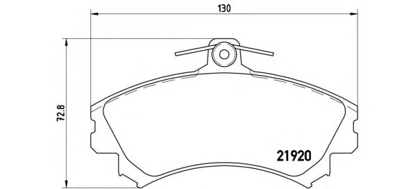 Тормозные колодки BREMBO P 54 022