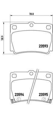 Тормозные колодки BREMBO P 54 026