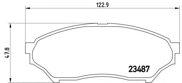 Тормозные колодки BREMBO P 54 028