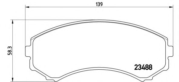 Тормозные колодки BREMBO P 54 029