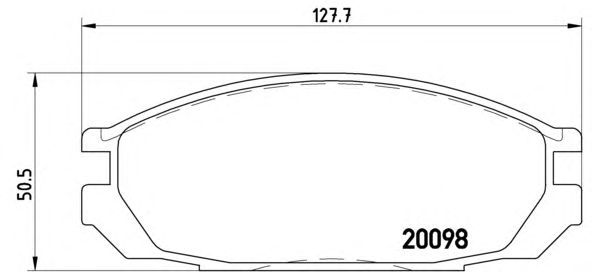 Тормозные колодки BREMBO P 56 020