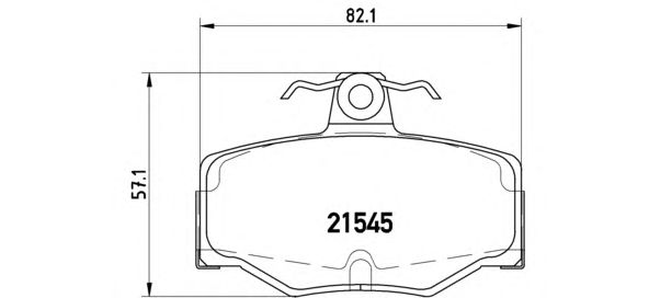 Гальмівні колодки BREMBO P 56 024