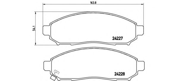 Тормозные колодки BREMBO P 56 059