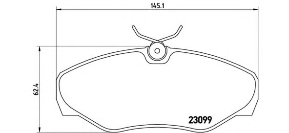 Тормозные колодки BREMBO P 56 061