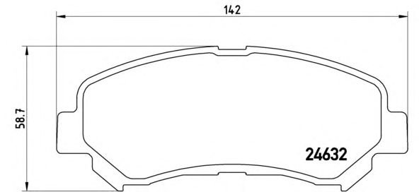 Тормозные колодки BREMBO P 56 062