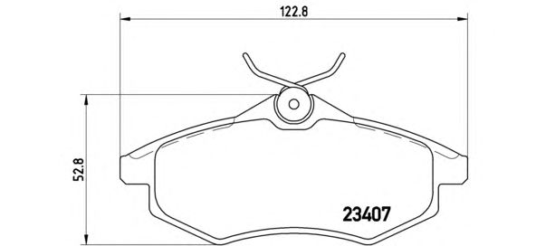 Тормозные колодки BREMBO P 61 074