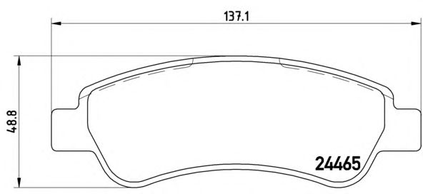 Тормозные колодки BREMBO P 61 091