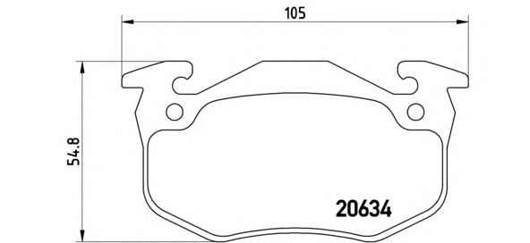 Тормозные колодки BREMBO P 68 020