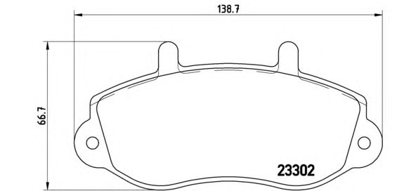 Гальмівні колодки BREMBO P 68 025
