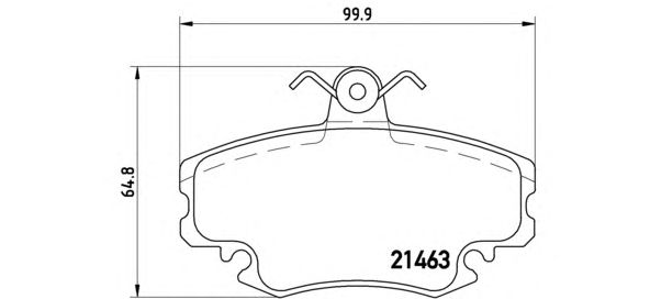 Тормозные колодки BREMBO P 68 038