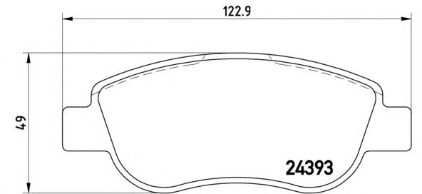 Тормозные колодки BREMBO P 68 049