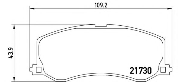 Гальмівні колодки BREMBO P 79 004