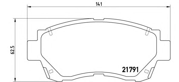 Тормозные колодки BREMBO P 83 027