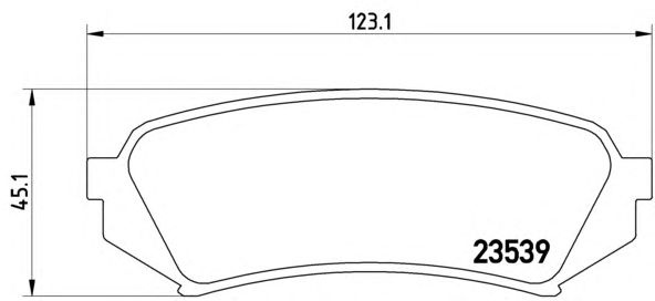 Тормозные колодки BREMBO P 83 049