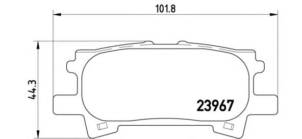 Гальмівні колодки BREMBO P 83 068