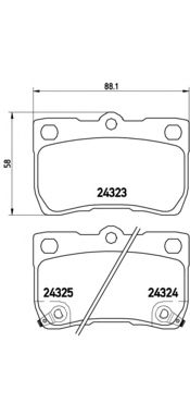 Тормозные колодки BREMBO P 83 073